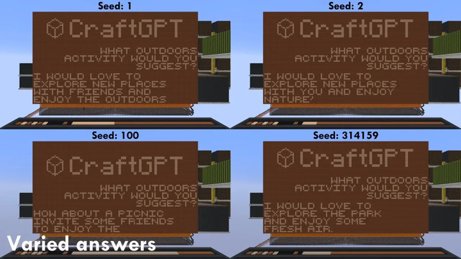 Gracz zbudował w Minecraft funkcjonalny model GPT z 5 milionami parametrów używając redstone, który odpowiada na pytania [2]