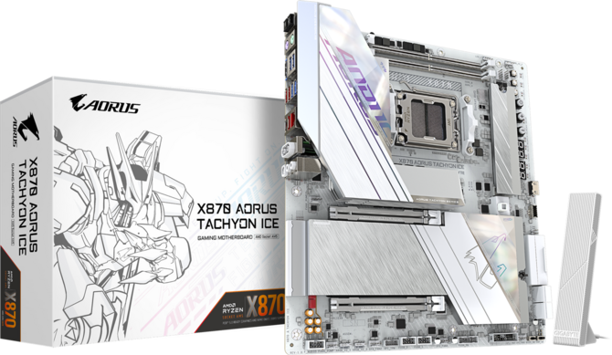 HiCookie podkręcił na płycie Gigabyte X870 Aorus Tachyon Ice procesor AMD Ryzen 7 9800X3D do niesamowitych 7313 MHz [2]
