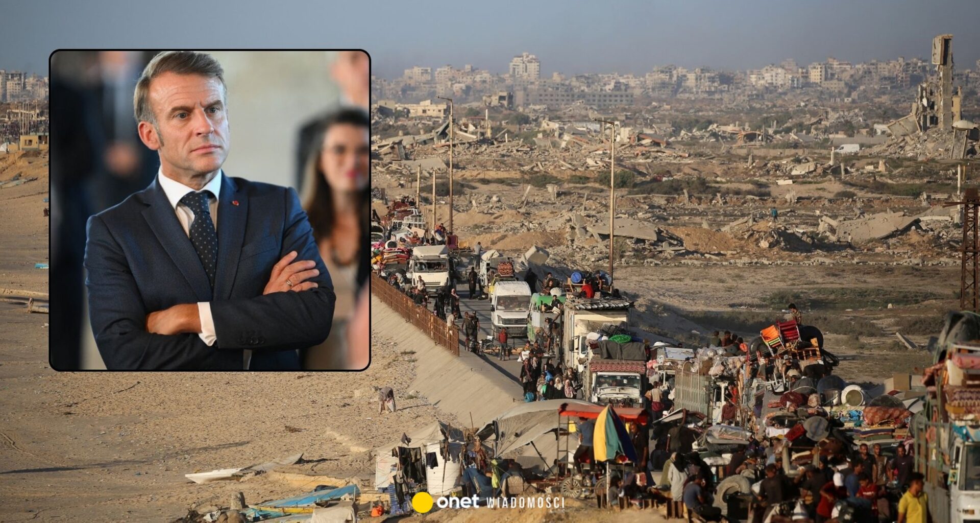 Gaza krwawi, europejskie tabu pęka. Macron postawił się Izraelowi i USA