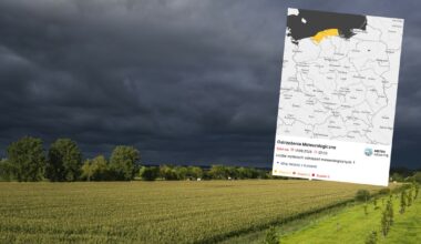 IMGW ostrzega przed burzami część Pomorza