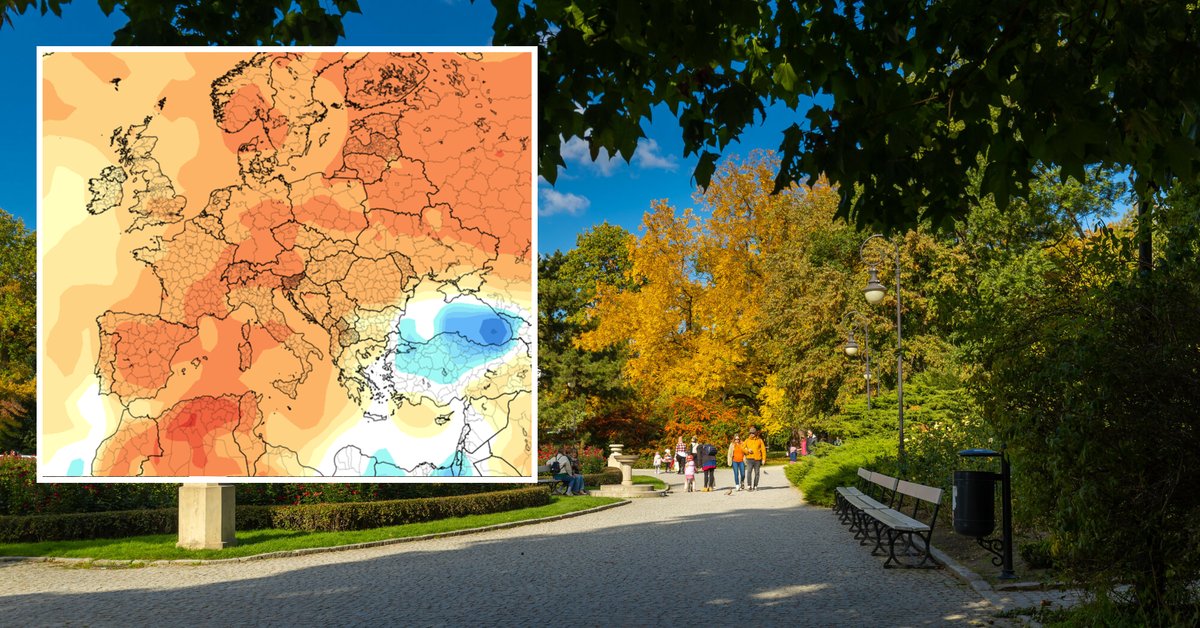 Październik w Polsce i w większości Europy zapowiada się bardzo ciepło