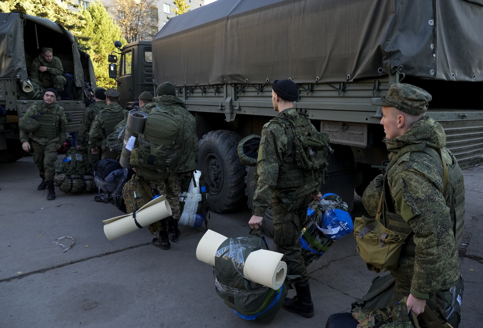 Rosjanie powołani do służby w ramach częściowej mobilizacji, 2022 r., zdjęcie poglądowe