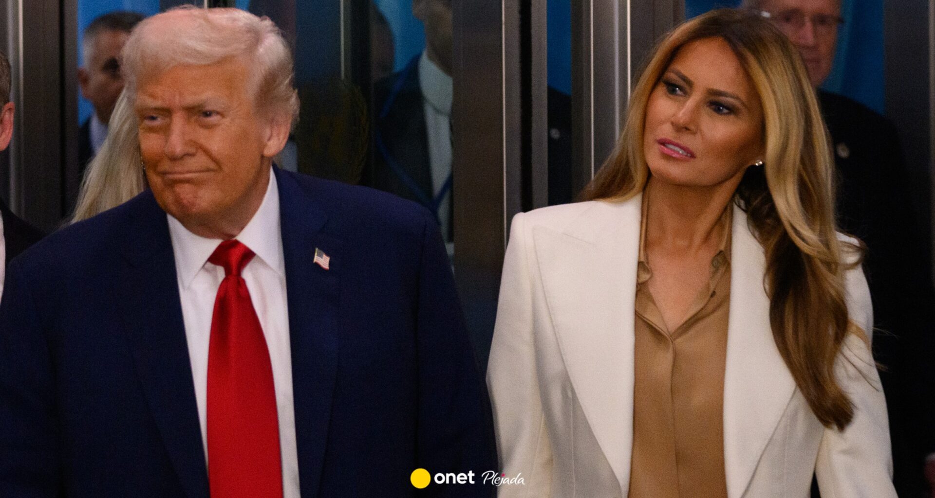 I wtedy wchodzi cała na biało. Melania Trump zadała szyku w Nowym Jorku