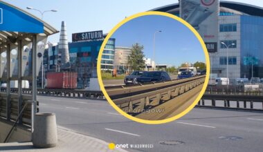 Pożar wózka inwalidzkiego przy ruchliwej ulicy. Kierowcy wybiegli z aut