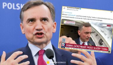 Tak wyglądało zatrzymanie Zbigniewa Ziobry. Mikrofon wychwycił, co mówił do policjantów [WIDEO]