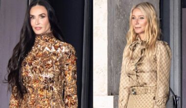Gwiazdy na specjalnym pokazie Gucci. Złota Demi Moore, Gwyneth Paltrow cała w logo