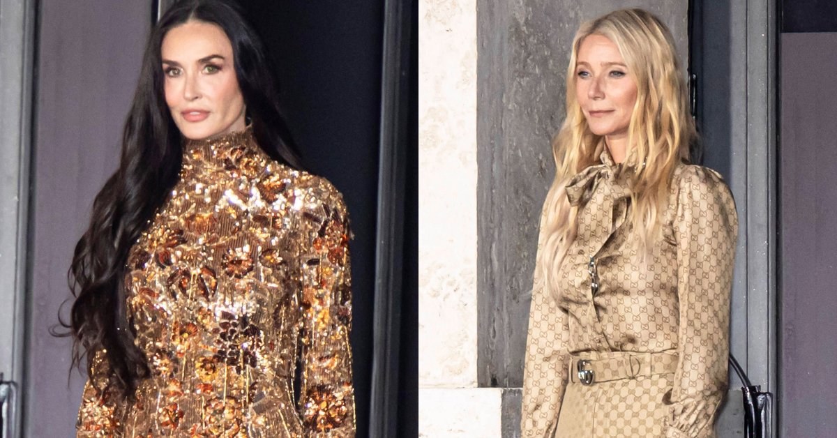 Gwiazdy na specjalnym pokazie Gucci. Złota Demi Moore, Gwyneth Paltrow cała w logo