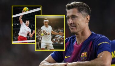 Takie zdjęcia Lewandowskiego, że aż skomentowała Świątek. "Daj mi znać" - SportoweFakty