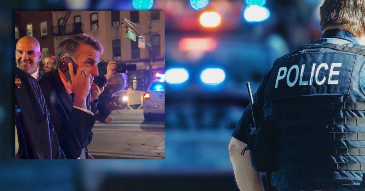 Nietypowa scena w Nowym Jorku. Samochód prezydenta Francji został zatrzymany - Onet