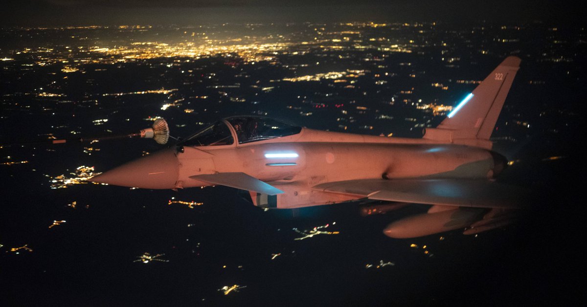 Brytyjski myśliwiec Eurofighter Typhoon