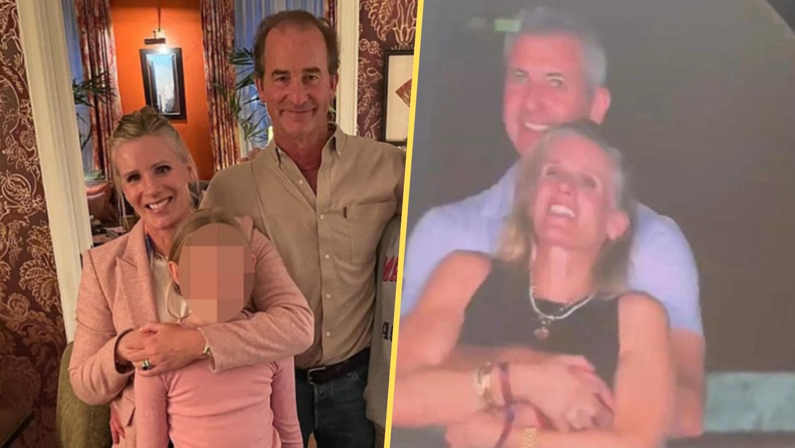 Kristin Cabot z mężem (Facebook), Kristin Cabot na koncertcie Coldplay (X.com)