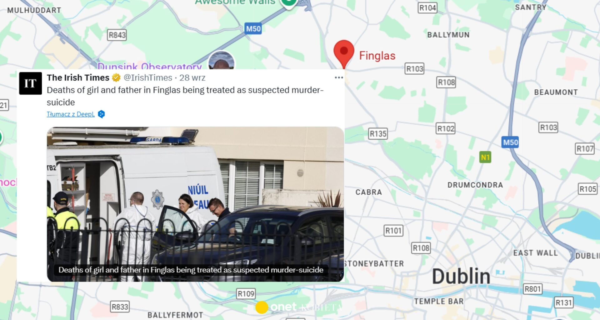 Znaleźli ciała mężczyzny i 5-latki w Dublinie. Nowe informacje o rodzinie z Polski
