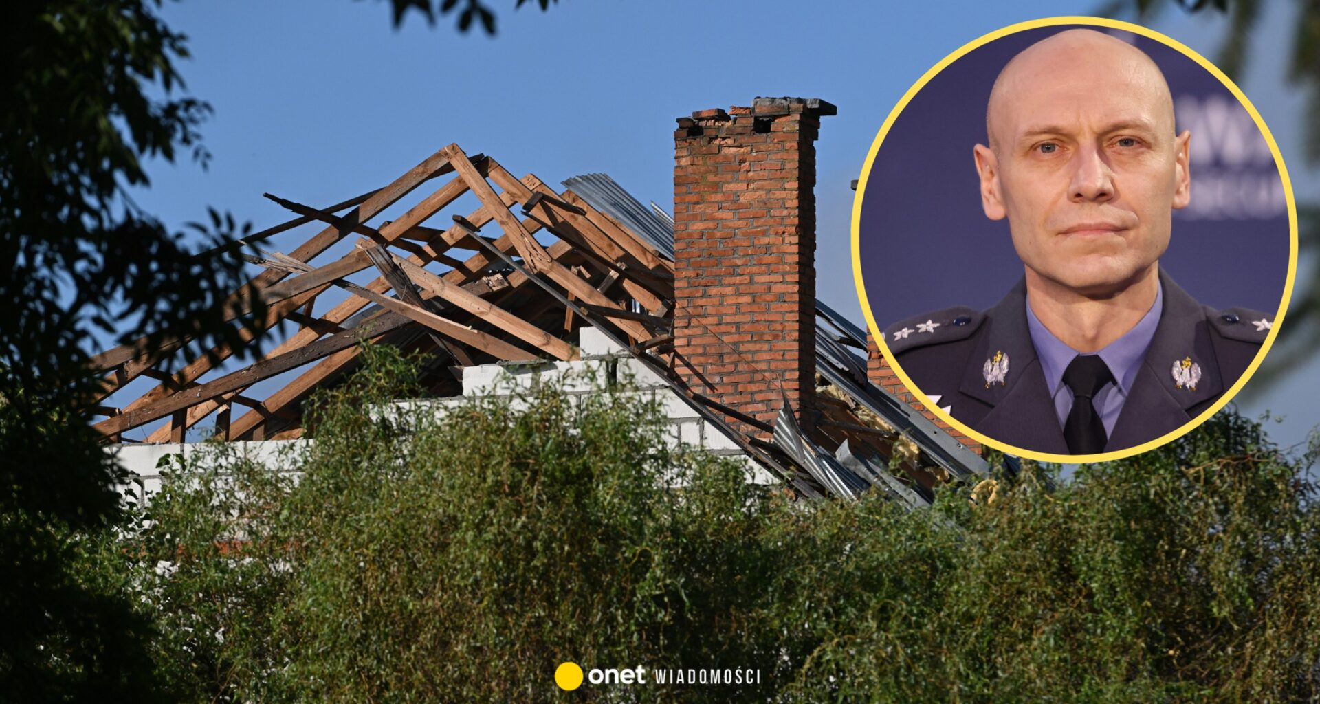 Uszkodzony dom w Wyrykach. Generał Dymanowski podaje możliwe powody