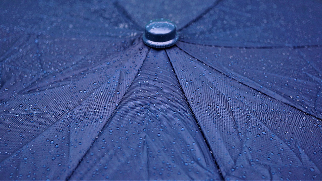 Parasol, deszcz