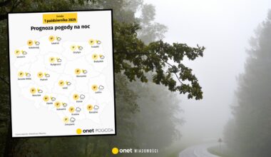 Potężny chłód zaleje dziś Polskę. W nocy pojawi się deszcz ze śniegiem [POGODA]