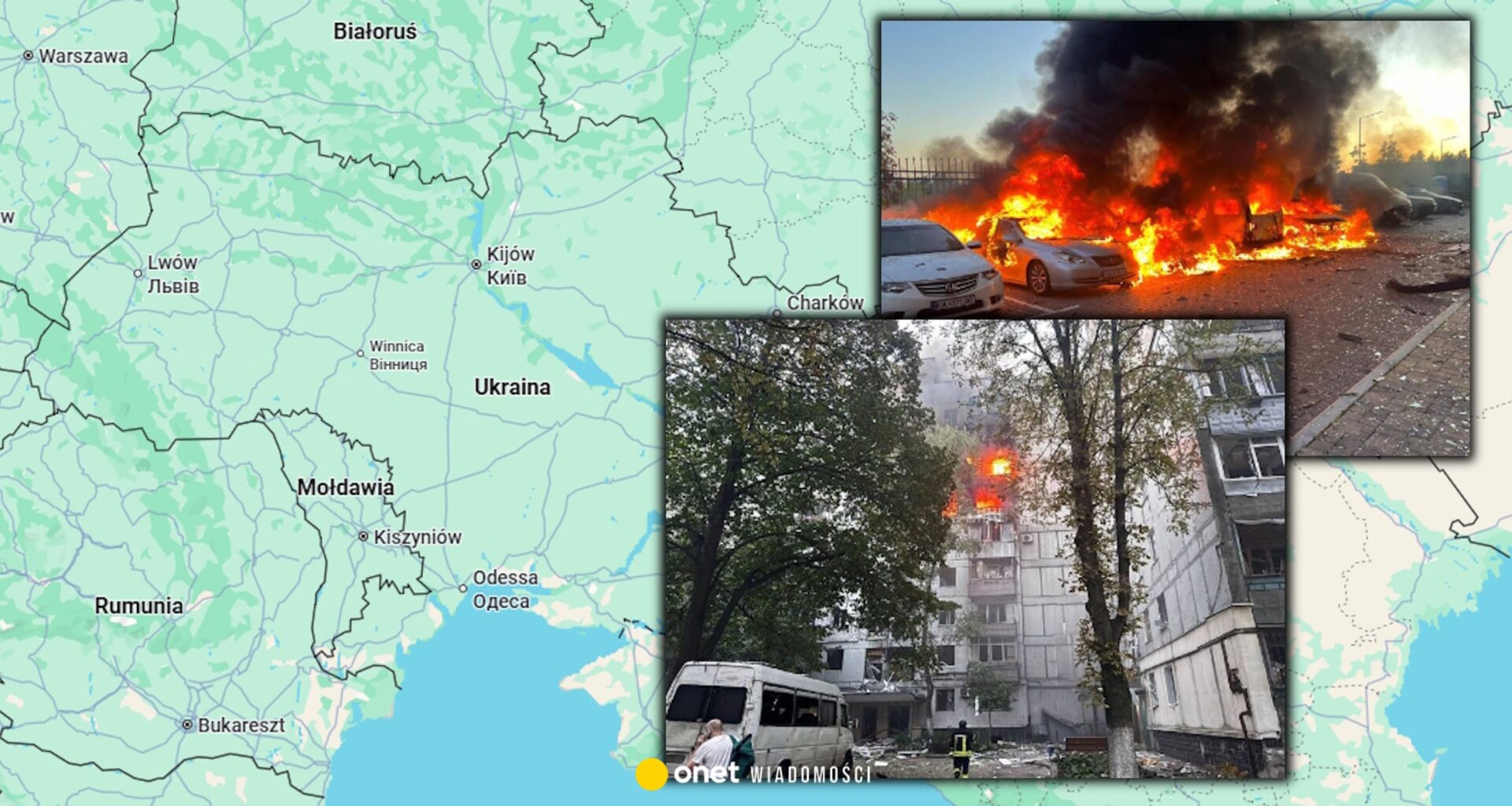 Nocny atak Rosji na Ukrainę. Nie żyją trzy osoby, seria pożarów