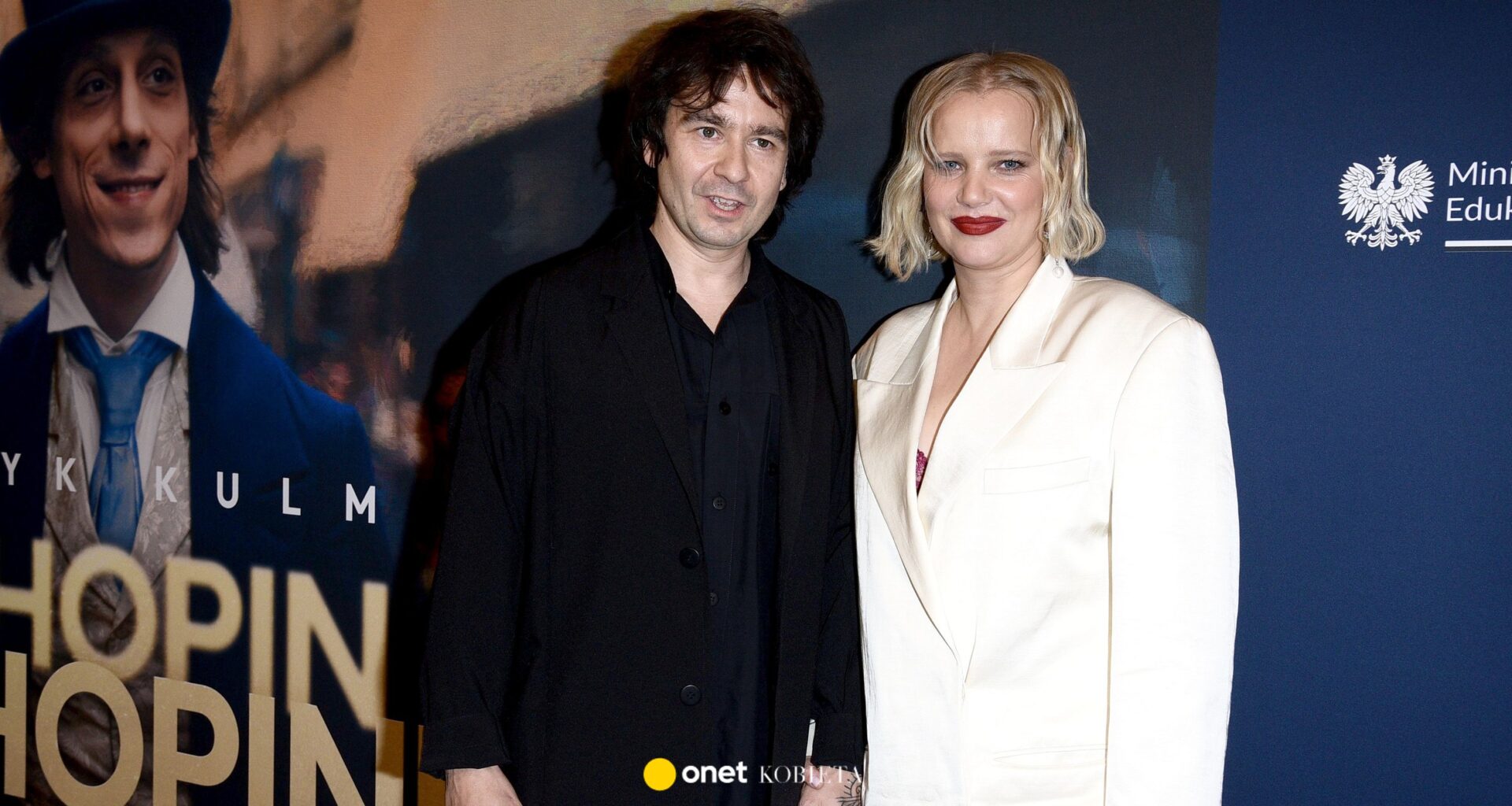 Joanna Kulig z mężem na premierze filmu "Chopin, Chopin!"