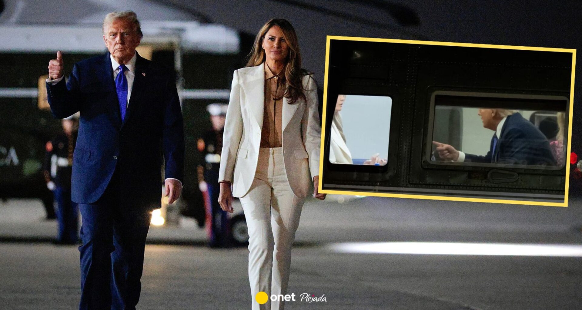 Nagranie z Trumpami obiegło sieć. Dziwna wymiana zdań między parą prezydencką