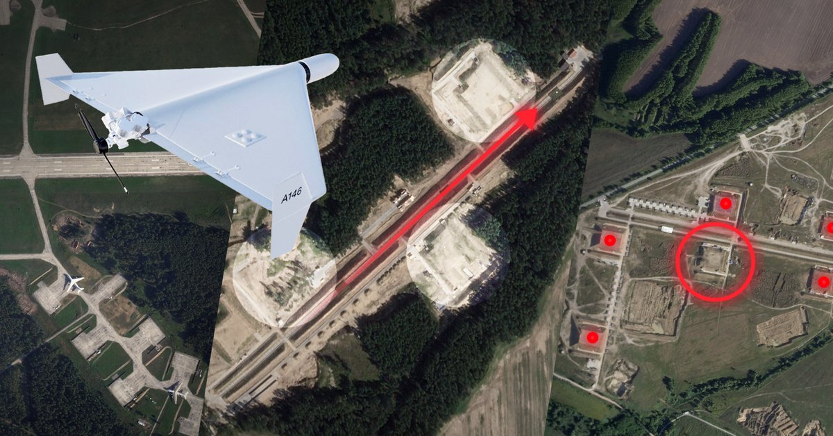 Zdjęcia satelitarne ujawniają możliwości Rosjan. To stąd startują roje dronów