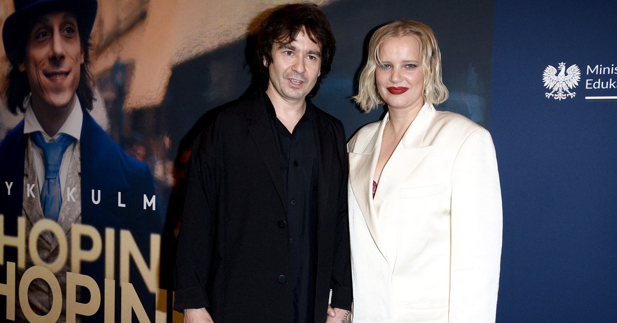 Joanna Kulig z mężem na premierze filmu "Chopin, Chopin!"