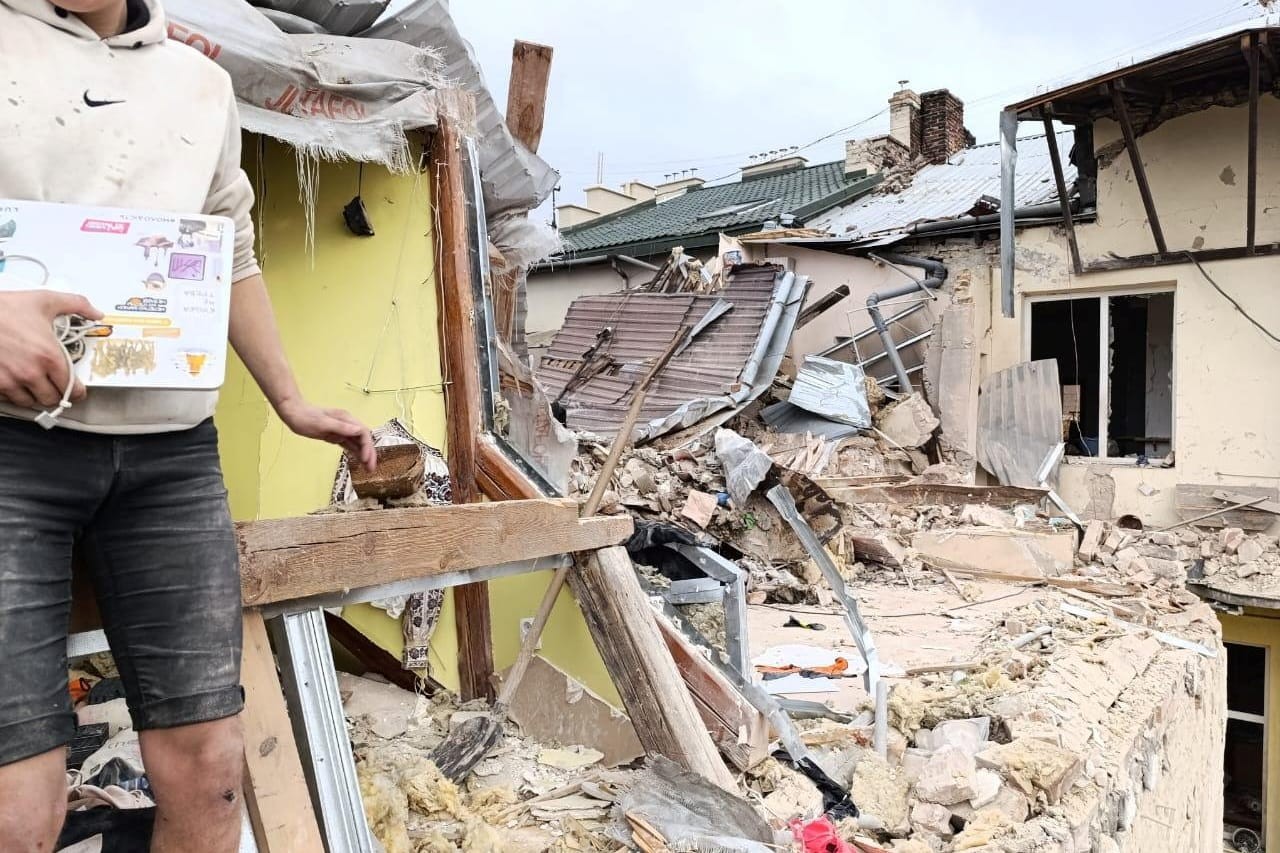 Dom Basylewiczów po ataku