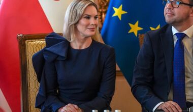 Marta Nawrocka spotkała się z uczniami polskich szkół w USA. Internauci zwrócili uwagę na jedno