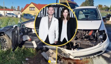 Krzysztof Czeczot i Karolina Gorczyca mieli wypadek. Są zdjęcia mocno rozbitych aut