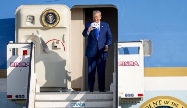 Incydent na trasie lotu Air Force One z Donaldem Trumpem. "Skręć natychmiast"