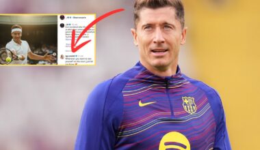 Odpowiedź Igi Świątek na post Roberta Lewandowskiego