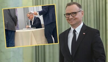 Od lewej: burmistrz Myślenic Jarosław Szlachetka i Andrzej Duda na spotkaniu w Myślenicach