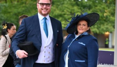 Jan Lubomirski-Lanckoroński i Helena Mańkowska na Wielkiej Warszawskiej. Uwagę przykuł kapelusz księżnej - Onet