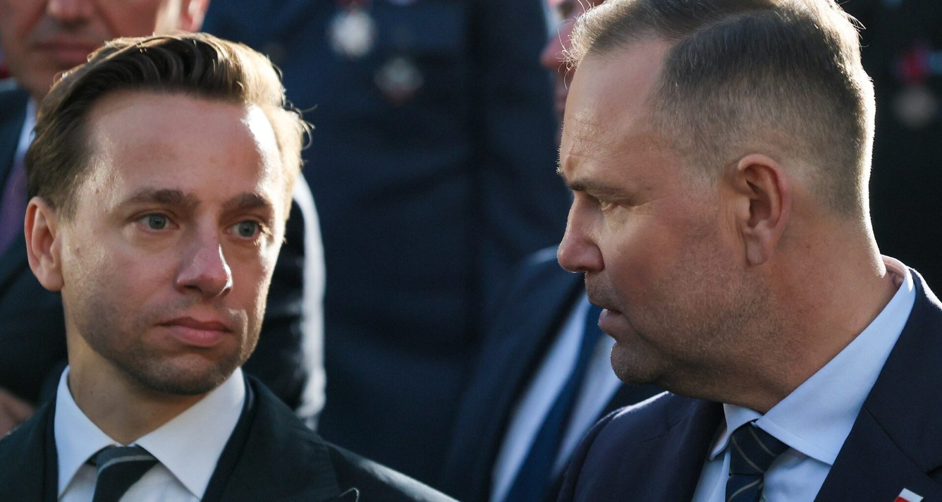 Poseł Konfederacji Krzysztof Bosak i prezydent Karol Nawrocki