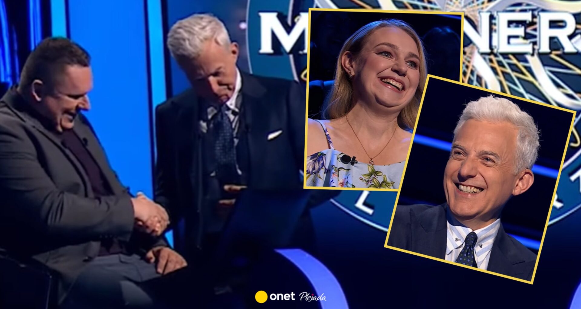 Żona uczestnika "Milionerów" rozbawiła widownię. Hubert Urbański aż wstał