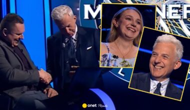 Żona uczestnika "Milionerów" rozbawiła widownię. Hubert Urbański aż wstał