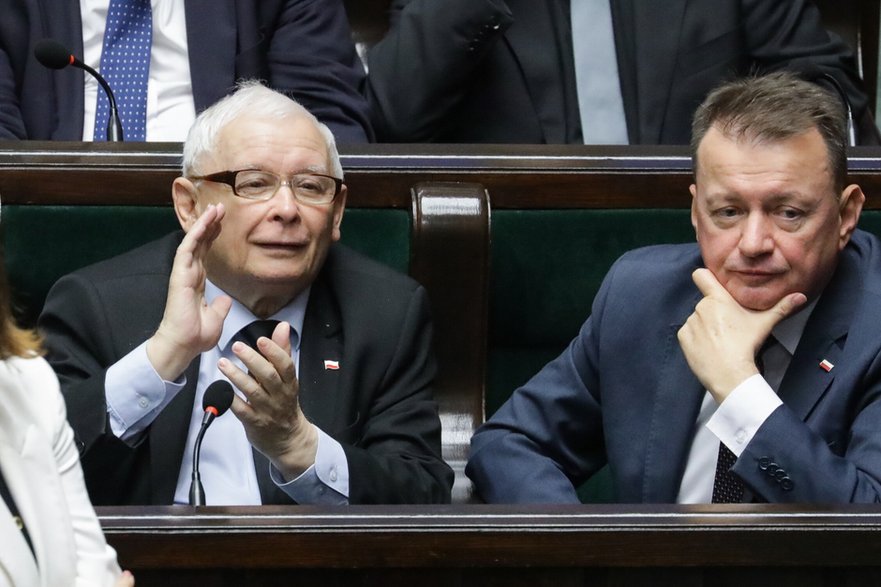 Jarosław Kaczyński i Mariusz Błaszczak 