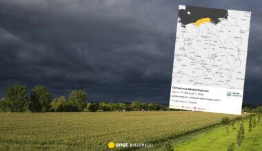IMGW wydał ostrzeżenia pierwszego stopnia. Burze i ulewy w dwóch regionach