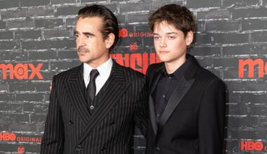 Colin Farrell z synem Henrym