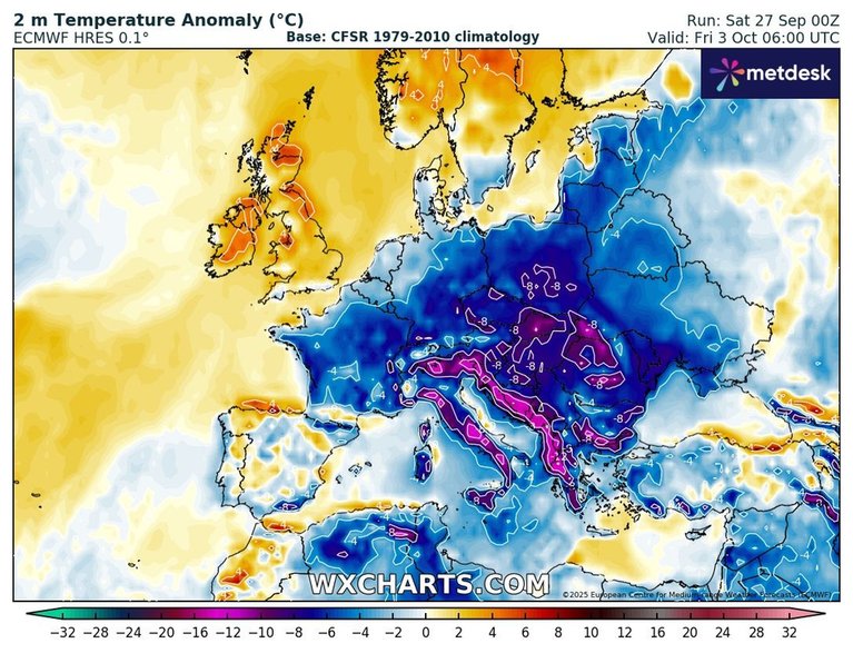 W najbliższych dniach zrobi się nawet o 10 st. C chłodniej od normy