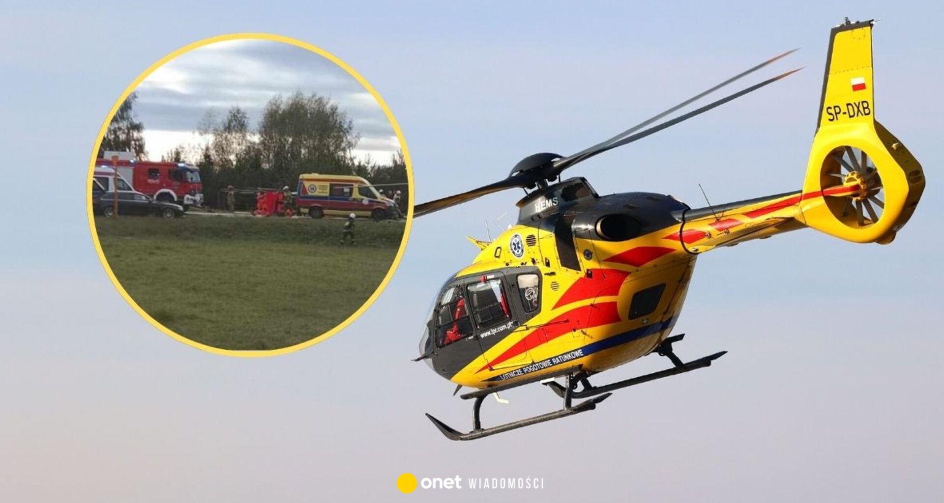 Tragiczny wypadek osobówki i TIR-a. Siła uderzenia przewróciła ciężarówkę