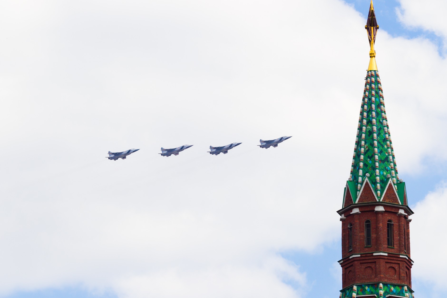 Rosyjskie samoloty nad Moskwą (zdj. ilustracyjne)