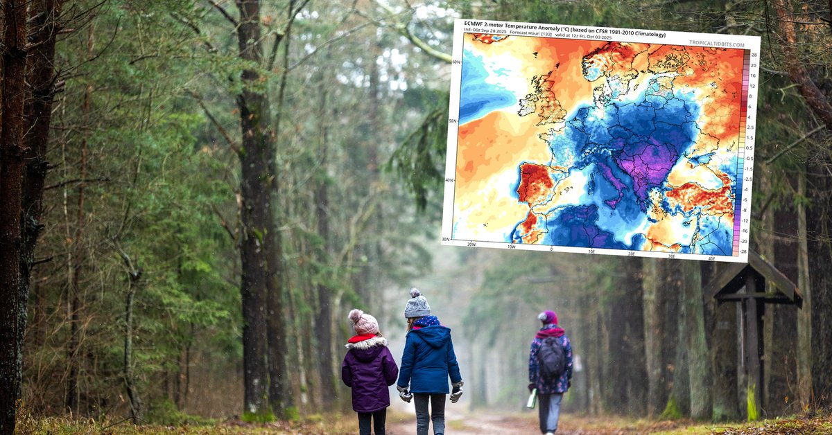 Do Polski napływa zimne powietrze z rejonu Islandii