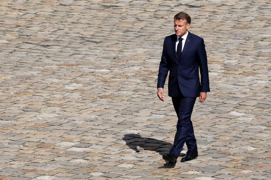 Prezydent Francji Emmanuel Macron, 5 września 2025 r.