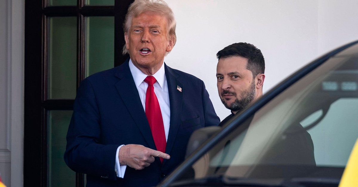 Donald Trump i Wołodymyr Zełenski