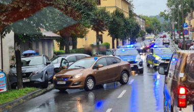 Sceny jak z filmu w centrum Wadowic. Policja po pościgu zatrzymała 51-latka