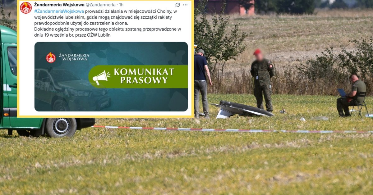 Żandarmeria Wojskowa działa na Lubelszczyźnie. Tam mogły spaść szczątki rakiety - Onet