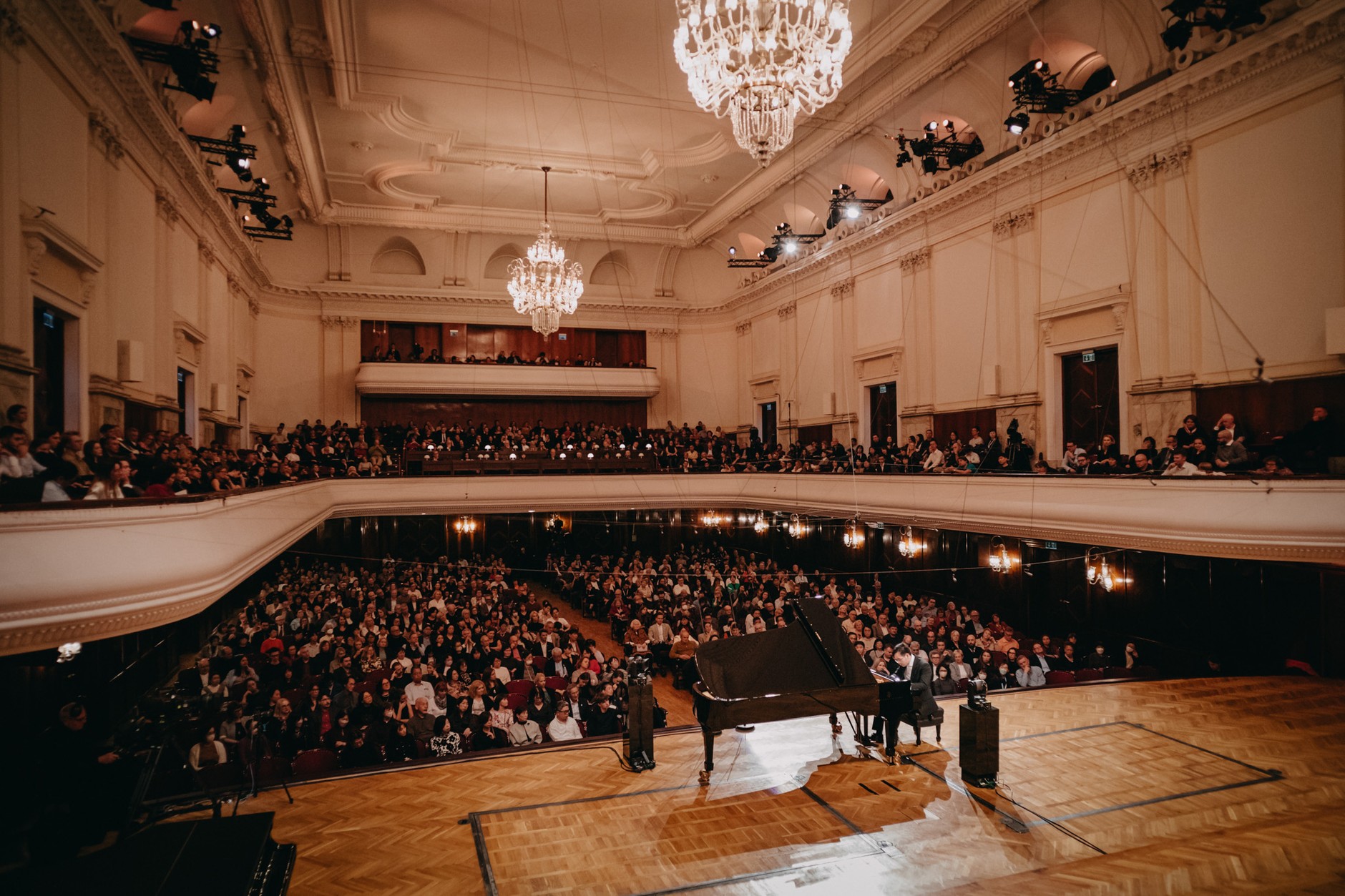 William Yang podczas występu w ramach konkursu chopinowskiego