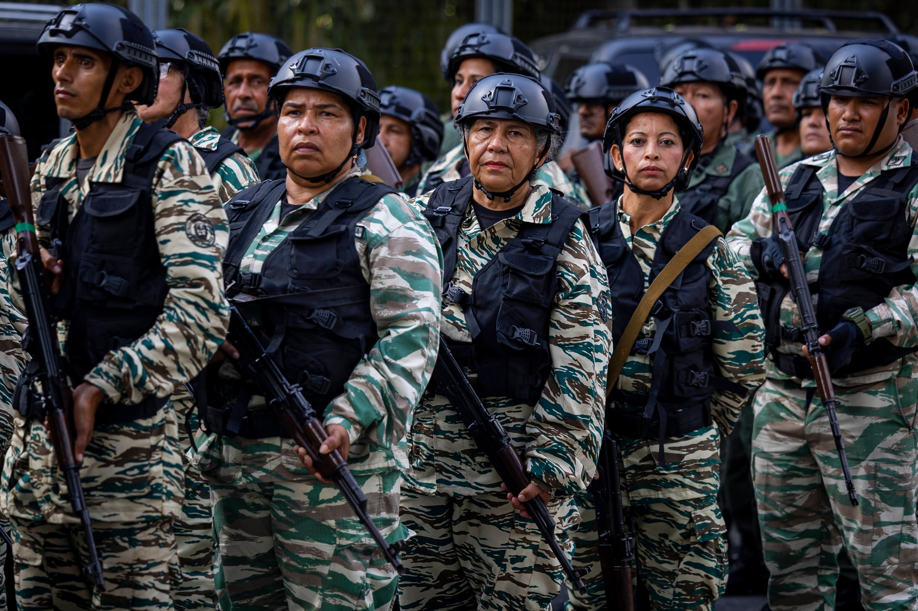 Wenezuelscy żołnierze w Caracas, 11 września 2025 r.