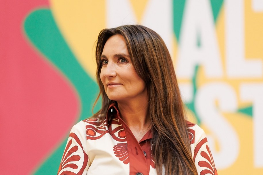 Mecenas wydarzenia Dominika Kulczyk podczas konferencji prasowej otwierającej 35. Malta Festival; Poznań czerwiec 2025 /Marek Zakrzewski /PAP