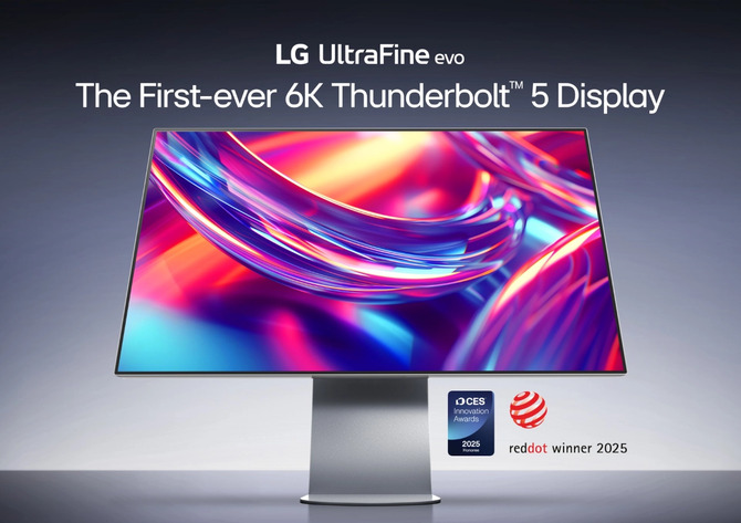 Monitor LG UltraFine evo wkrótce zadebiutuje w Polsce. Matryca Nano IPS Black, rozdzielczość 6K, Thunderbolt 5 i HDR [1]