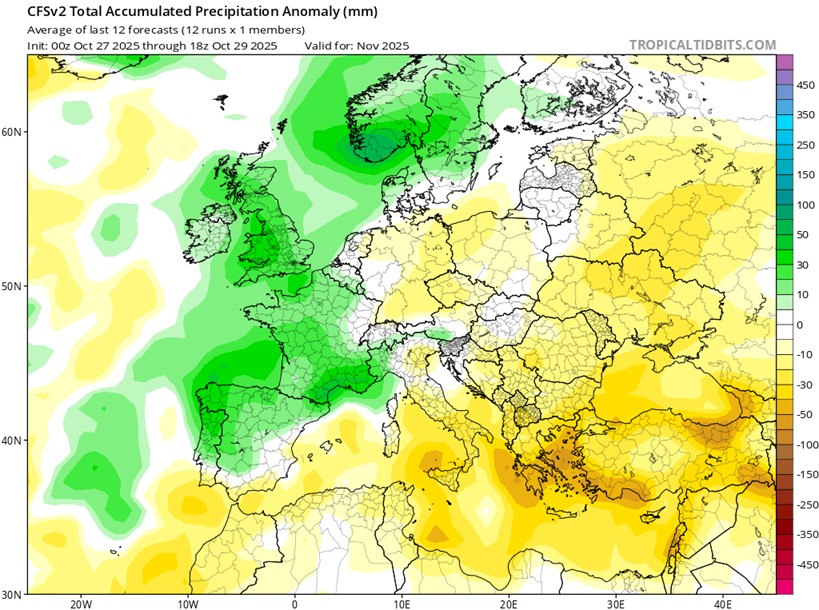 Pojawi się również niedobór opadów